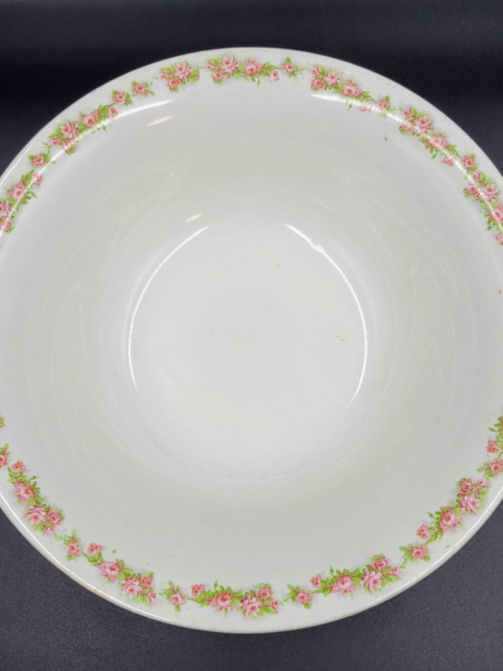 Vintage Bowl Floral Imperial Semi Porcelain Myott Son England Read